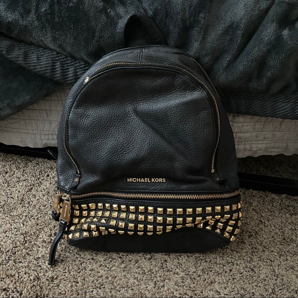 michael kors studded backpack